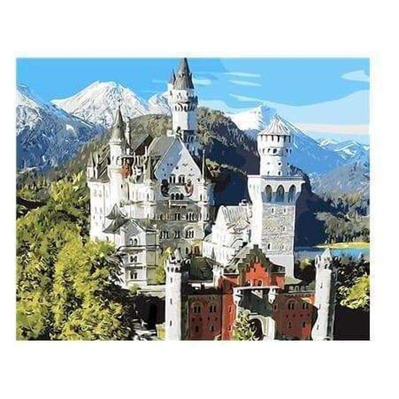 Neuschwanstein Castle Germany Diy Paint By Numbers Kits ZXB267 - NEEDLEWORK KITS