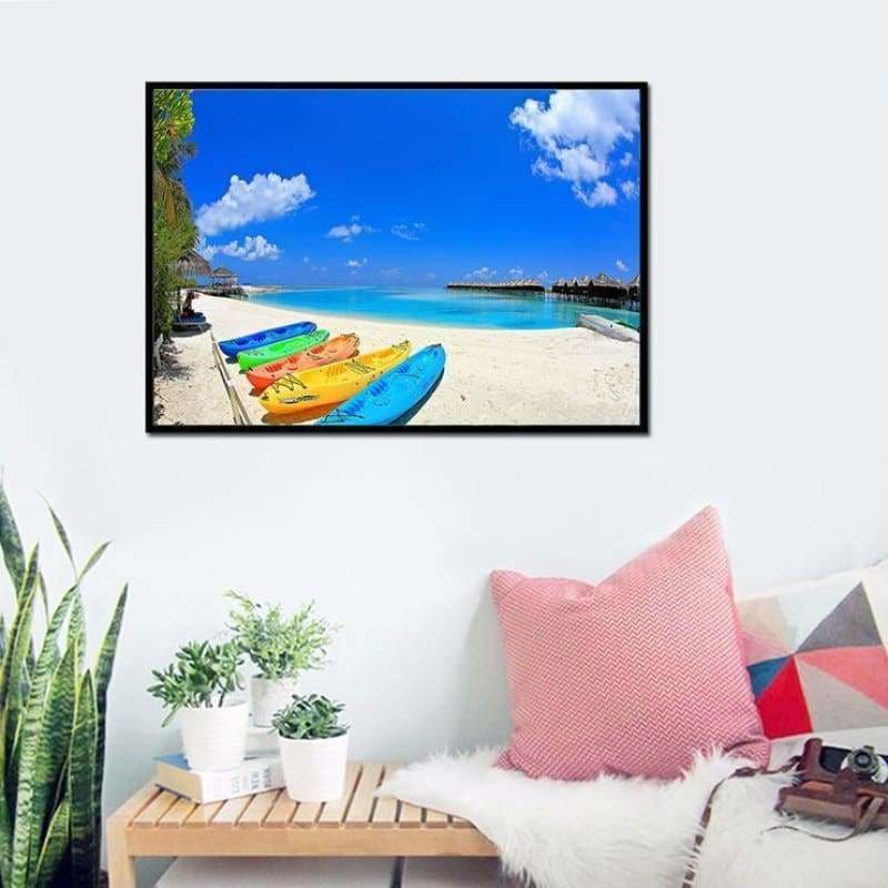 New Arrival Boat Beach Summer Diamond Painting AF9024 - 4