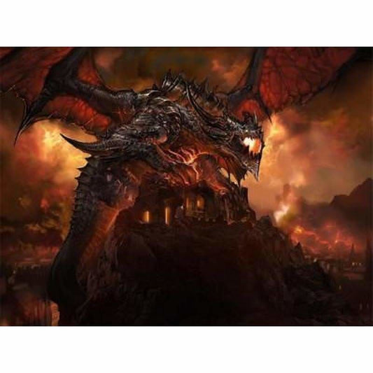 New Dream Art Dragon Wall Decor Full Drill - 5D Diy Diamond 