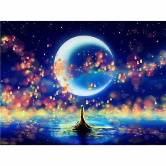 New Dream Landscape Sky Moon Diy Full Drill - 5D Crystal