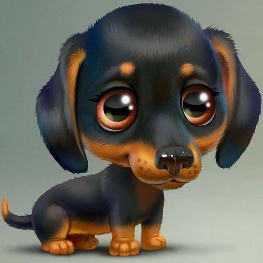 New Hot Sale Cute Dog Pattern Full Drill - 5D Diy Diamond