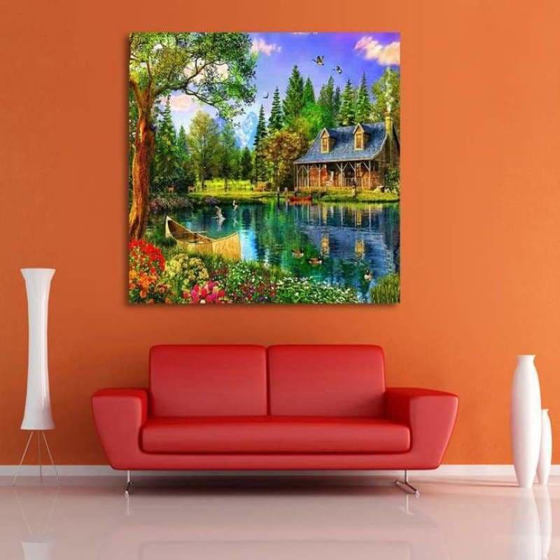 New Hot Sale Dream Cottage Full Drill - 5D Diy Diamond 