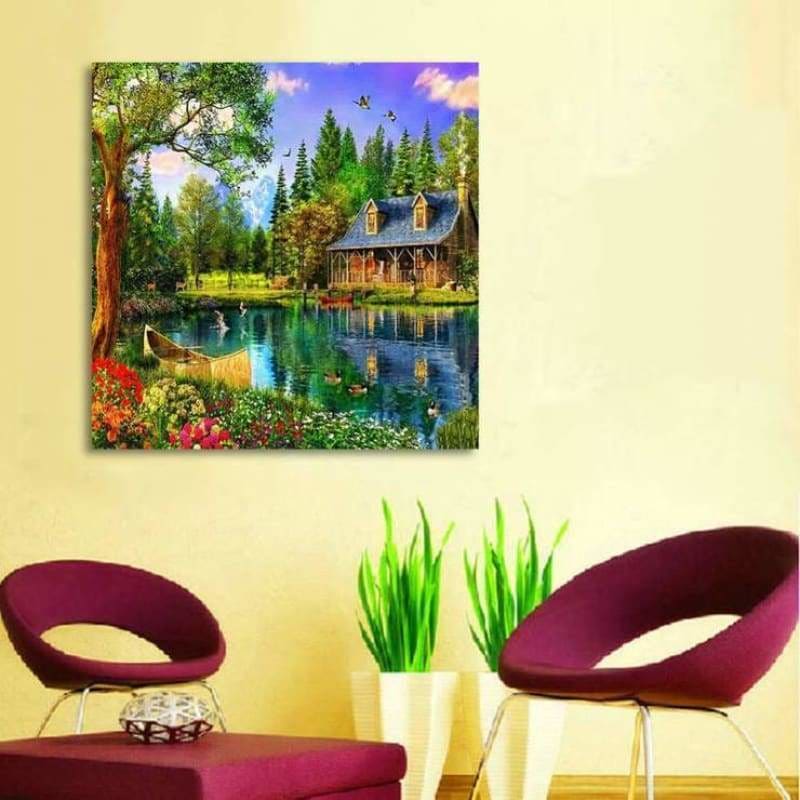 New Hot Sale Dream Cottage Full Drill - 5D Diy Diamond 