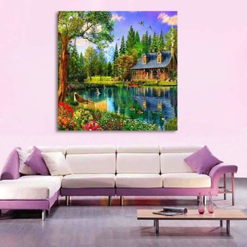 New Hot Sale Dream Cottage Full Drill - 5D Diy Diamond 