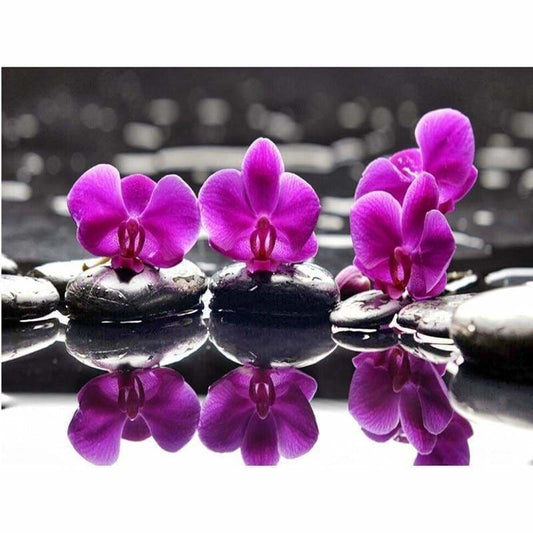 New Hot Sale Embroidery Flower In Water Full Drill - 5D