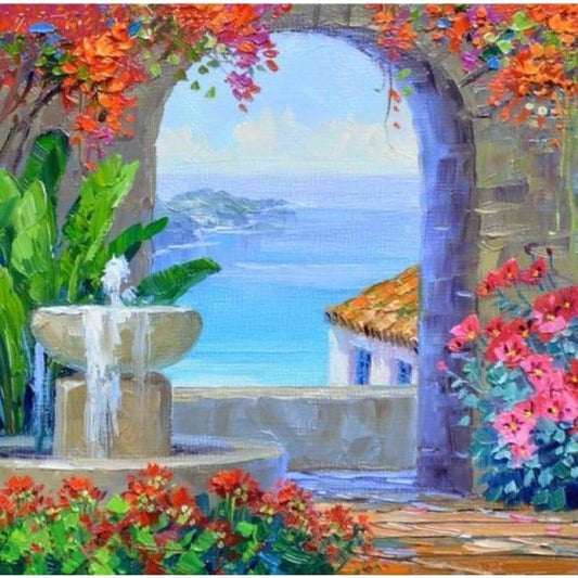 New Hot Sale Landscape Garden Door Diy Full Drill - 5D