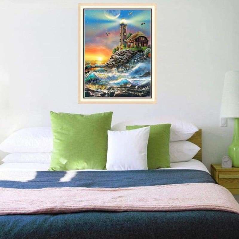 New Hot Sale Lighthouse Seaside Landscape Full Drill - 5D 