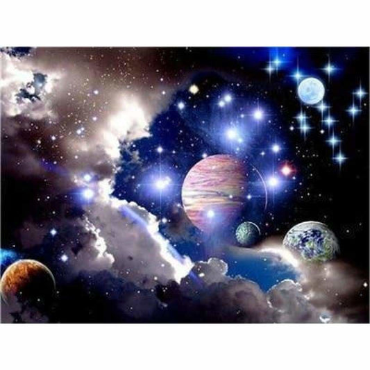 New Hot Sale Space Star Wall Decor Full Drill - 5D Diy