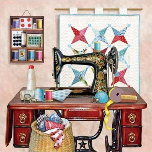 New Hot Sale Square Drill Sewing Machine Pattern Full Drill