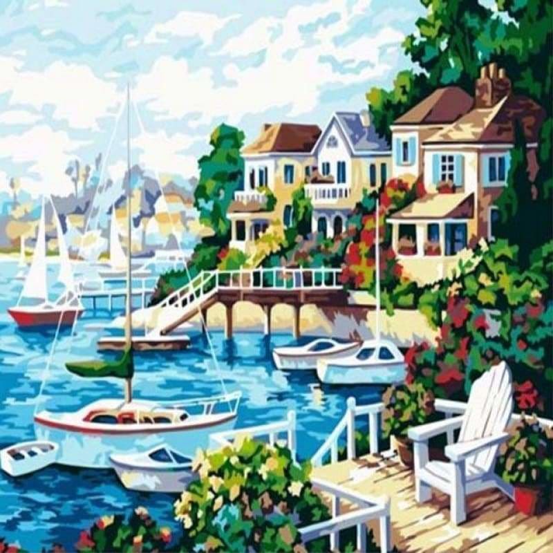 New Hot Sale Town Full Drill - 5D Diy Diamond Painting Kits 