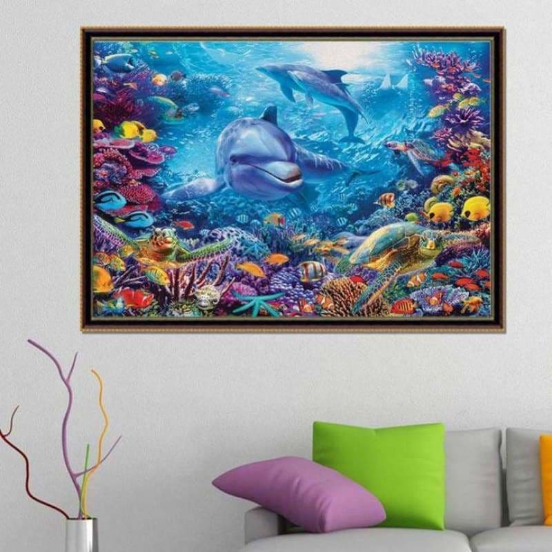 New Special Dolphin Full Drill - 5D Diy Diamond Painting 