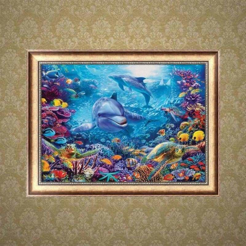 New Special Dolphin Full Drill - 5D Diy Diamond Painting 