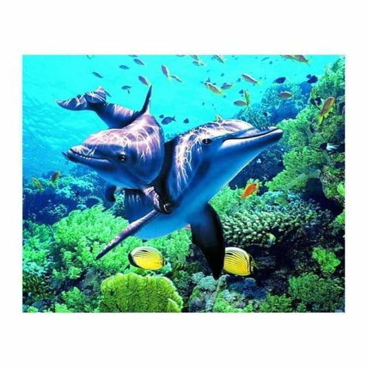 New Style Dolphin Full Drill - 5D Diy Diamond Painting Kits