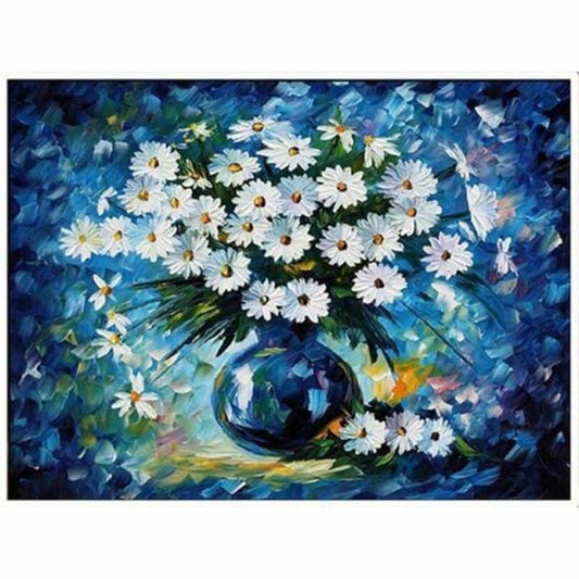 Oil Painting Style Colorful Flowers Full Drill - 5D Diy 