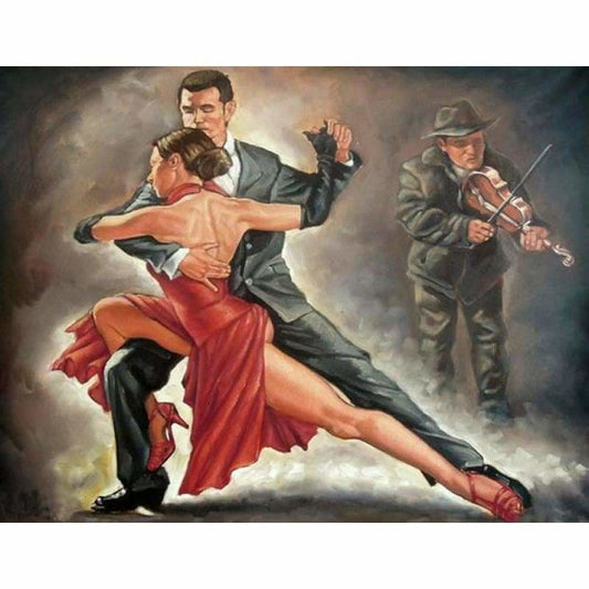 Oil Painting Style Latin Dancer Full Drill - 5D Diy Diamond