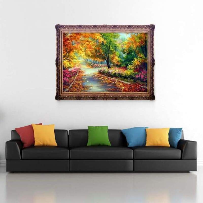 Full Drill - 5D Diamond Painting Kits Charming Autumn Colored Forest - NEEDLEWORK KITS