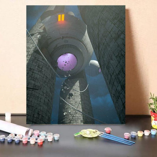 Paint by Numbers Kit-Beauty-Spacecraft accident
