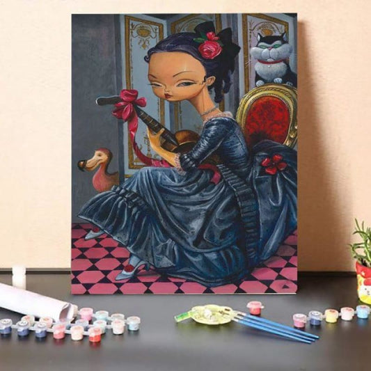 Paint by Numbers Kit-Dark Lady