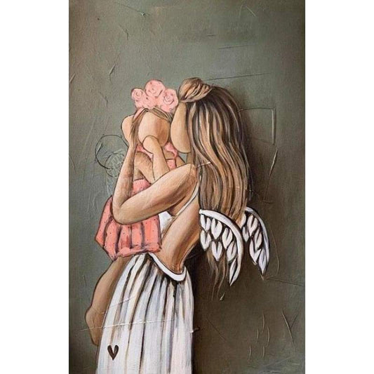 Paint by Numbers Kit-Kiss baby
