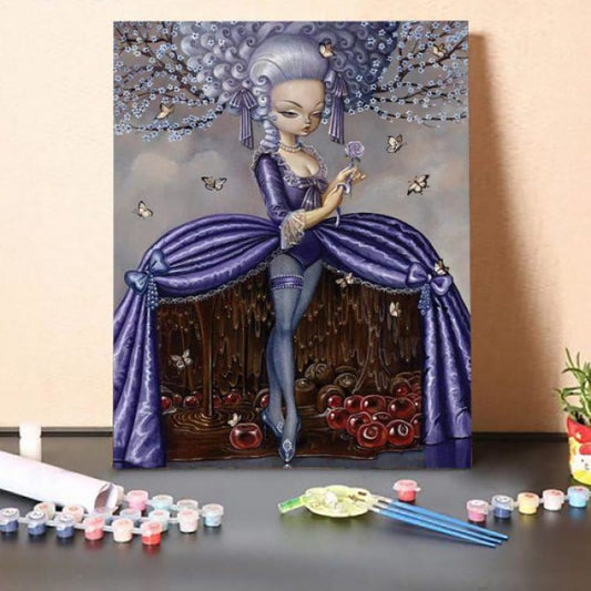 Paint By Numbers Kit-Purple Queen