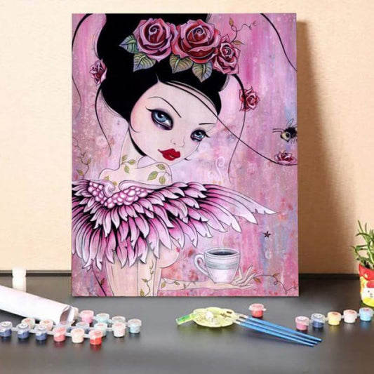 Paint By Numbers Kit-Rose Girl