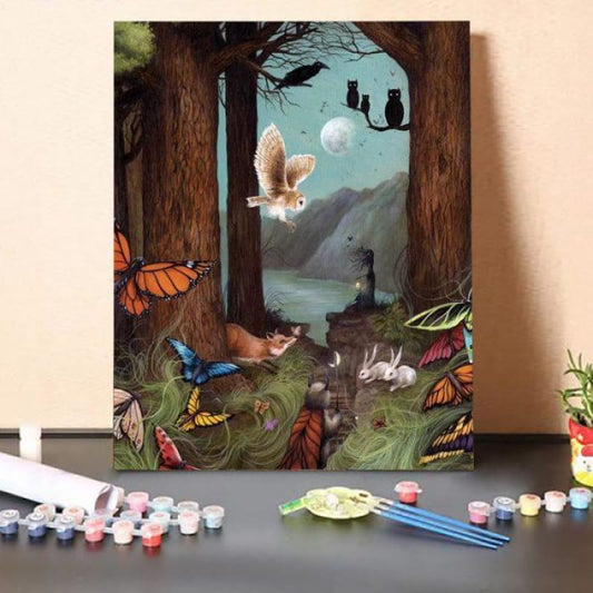 Paint By Numbers Kit-Somewhere In The Forest