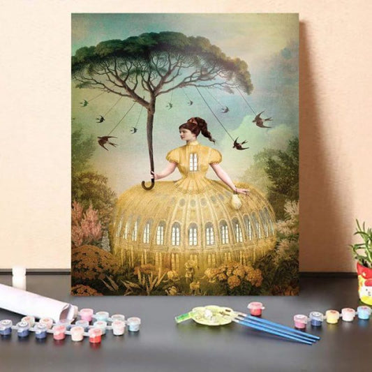 Paint by Numbers Kit-The Bird Keeper