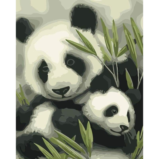 Panda Diy Paint By Numbers Kits WM-643 - NEEDLEWORK KITS