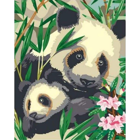 Panda Diy Paint By Numbers Kits ZXQ2214 - NEEDLEWORK KITS