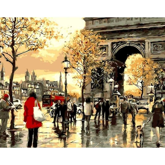 Paris Arc Triomphe Diy Paint By Numbers Kits VM92608 - NEEDLEWORK KITS