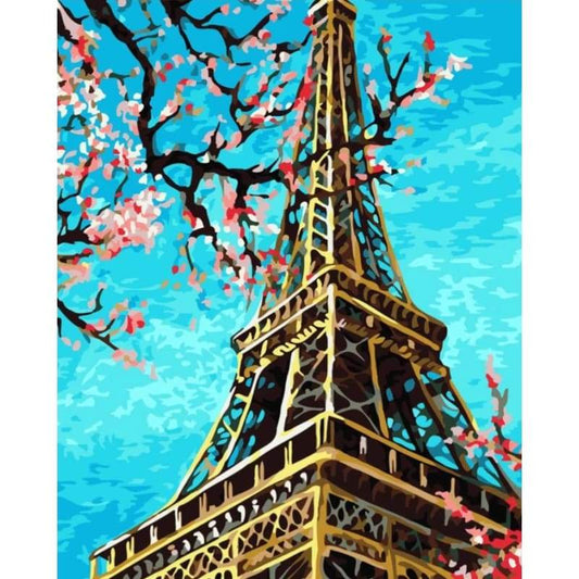 Paris Eiffel Tower Diy Paint By Numbers Kits VM92038 - NEEDLEWORK KITS