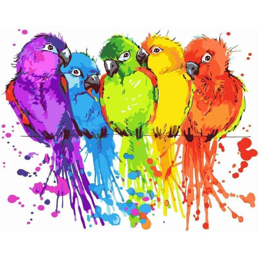 Parrot Diy Paint By Numbers Kits WM-236 - NEEDLEWORK KITS