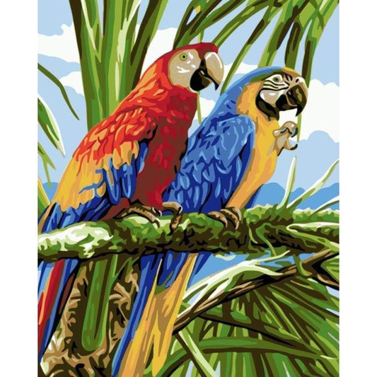 Parrot Diy Paint By Numbers Kits WM-912 - NEEDLEWORK KITS
