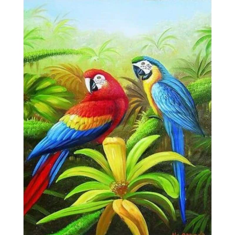 Parrot Diy Paint By Numbers Kits ZXQ2252 - NEEDLEWORK KITS