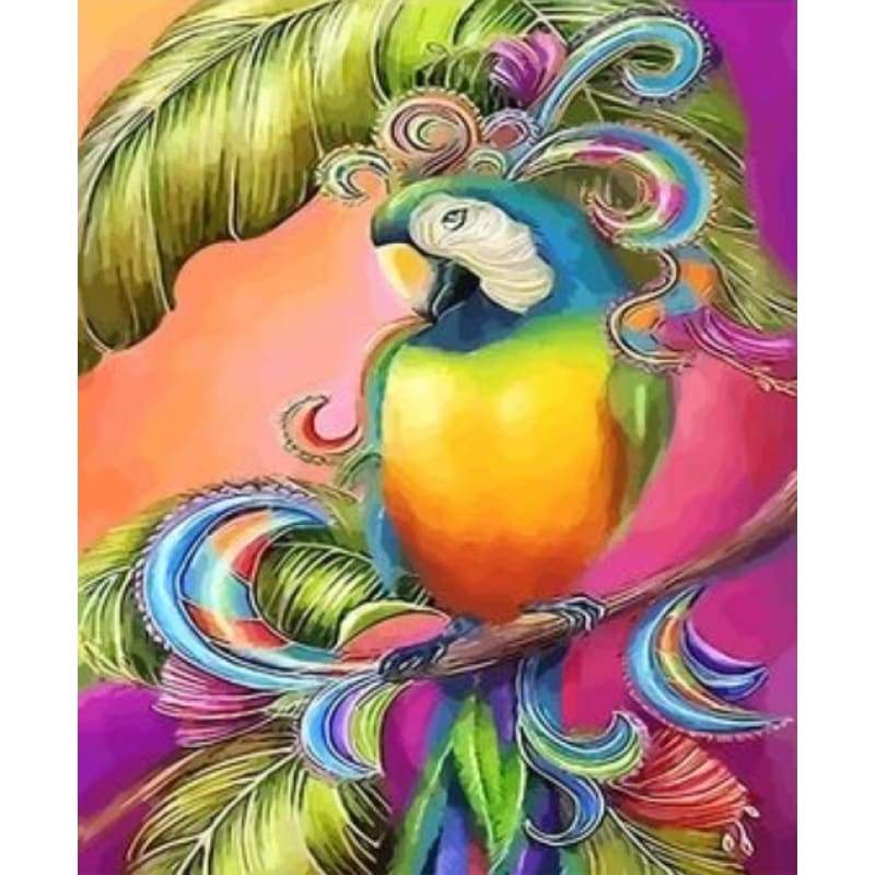 Parrot Diy Paint By Numbers Kits ZXQ2778 - NEEDLEWORK KITS
