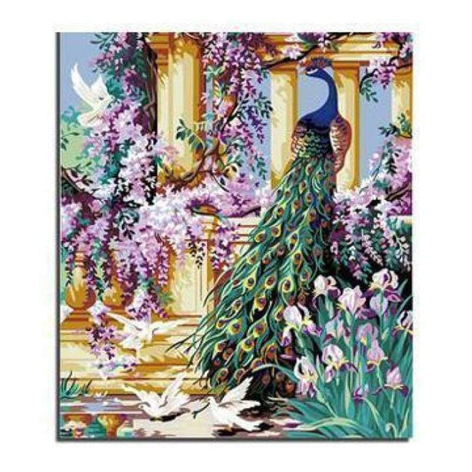 Peacock Diy Paint By Numbers Kits PBN95347 - NEEDLEWORK KITS