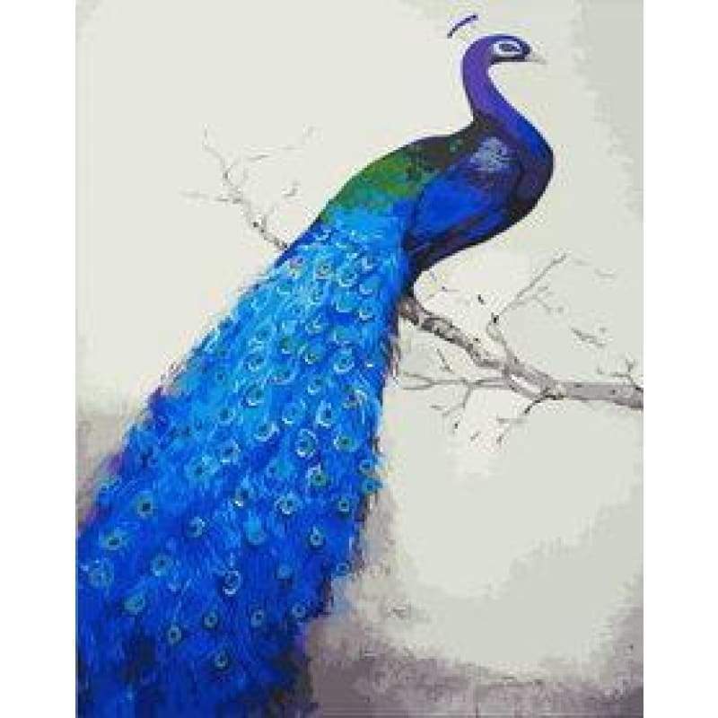 Peacock Diy Paint By Numbers Kits YM-4050-166 - NEEDLEWORK KITS