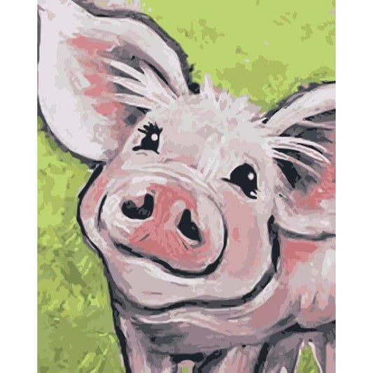 Pig Diy Paint By Numbers Kits WM-1744 - NEEDLEWORK KITS