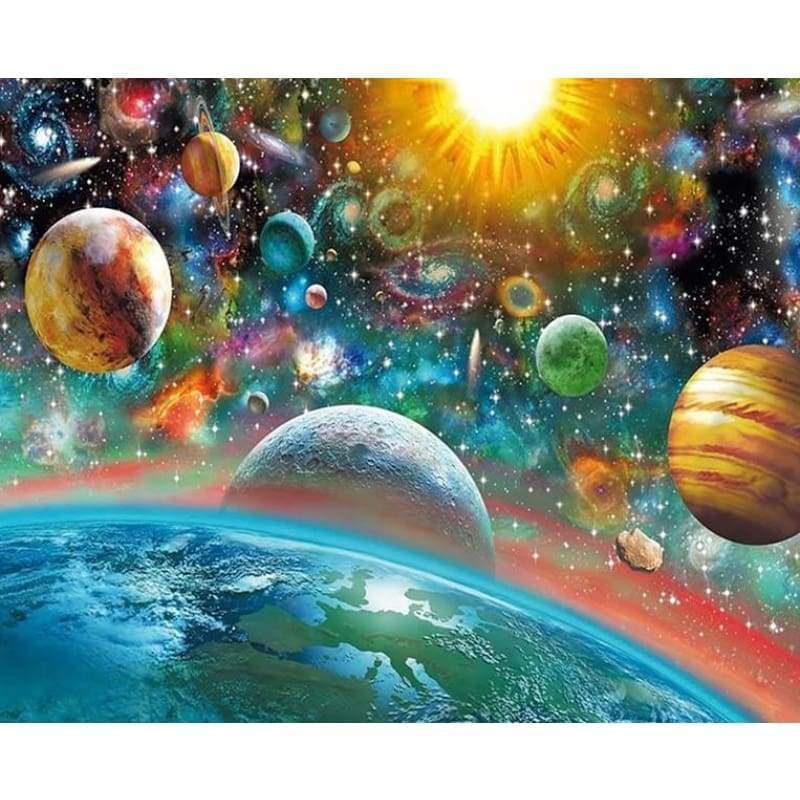 Planets 02- Full Drill Diamond Painting - NEEDLEWORK KITS