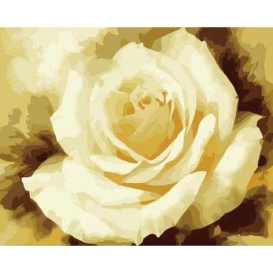 Plant Rose Diy Paint By Numbers Kits ZXB619 - NEEDLEWORK KITS