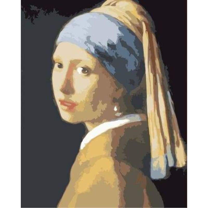 Portrait Girl Diy Paint By Numbers Kits WM-1186 - NEEDLEWORK KITS