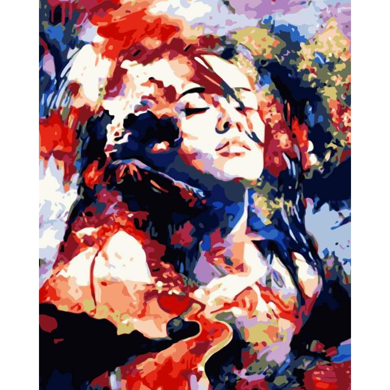 Portrait Girl Diy Paint By Numbers Kits WM-866 - NEEDLEWORK KITS