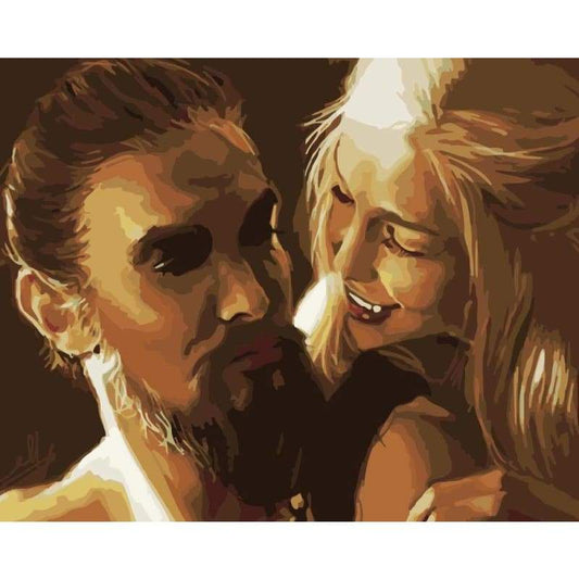 Portrait Lover Diy Paint By Numbers Kits WM-1778 - NEEDLEWORK KITS