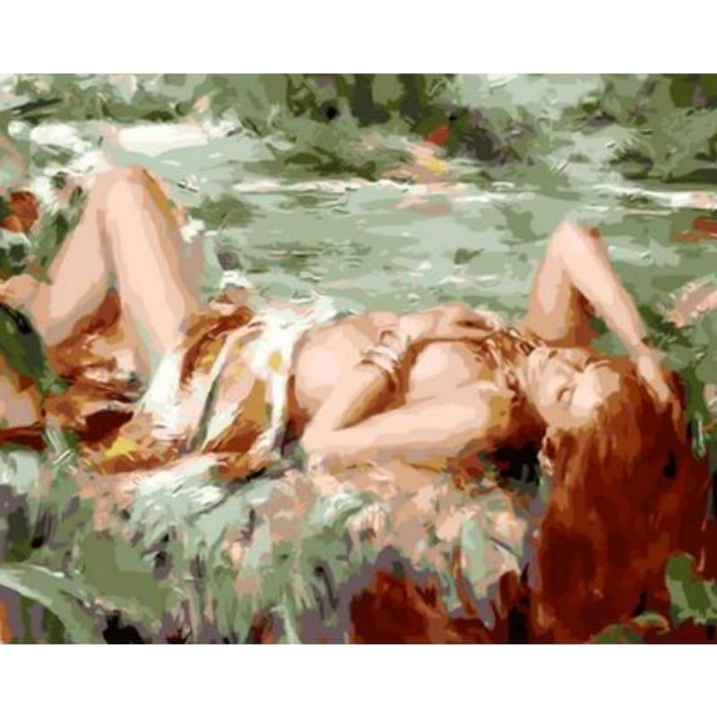 Portrait Nude Diy Paint By Numbers Kits ZXQ1393-24 - NEEDLEWORK KITS