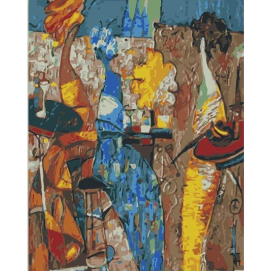 Portrait Woman Diy Paint By Numbers Kits WM-1674 - NEEDLEWORK KITS