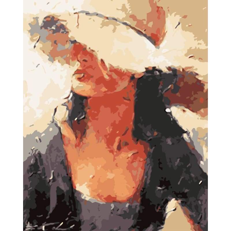 Portrait Woman Diy Paint By Numbers Kits WM-321 - NEEDLEWORK KITS