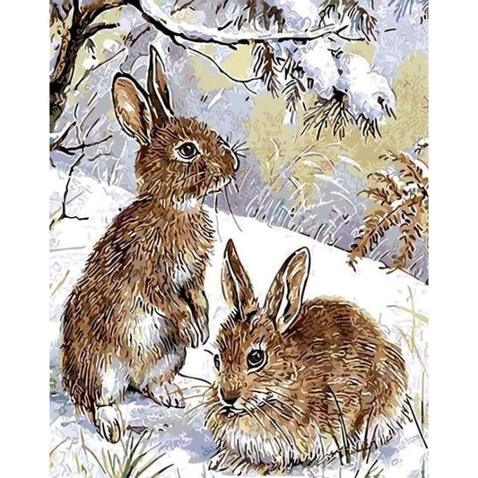 Rabbit Diy Paint By Numbers Kits PBN95957 - NEEDLEWORK KITS