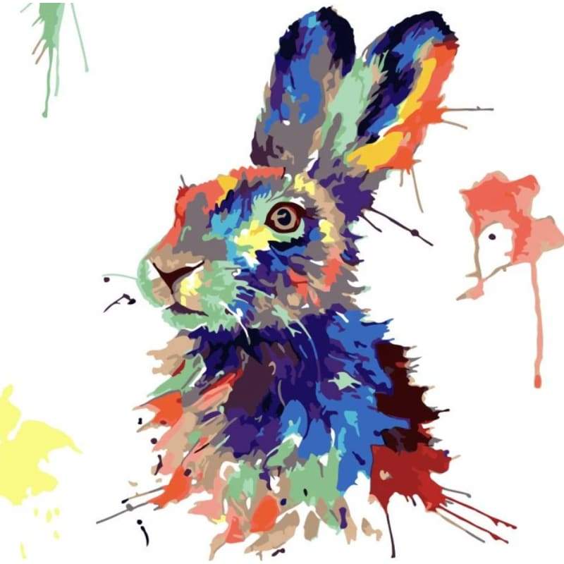 Rabbit Diy Paint By Numbers Kits WM-1644 - NEEDLEWORK KITS