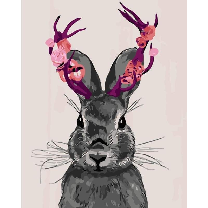 Rabbit Diy Paint By Numbers Kits WM-915 - NEEDLEWORK KITS
