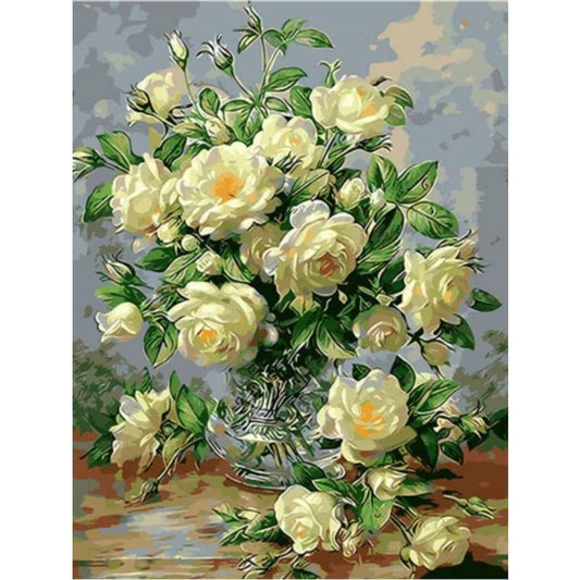 Rose Diy Paint By Numbers Kits WM-626 - NEEDLEWORK KITS